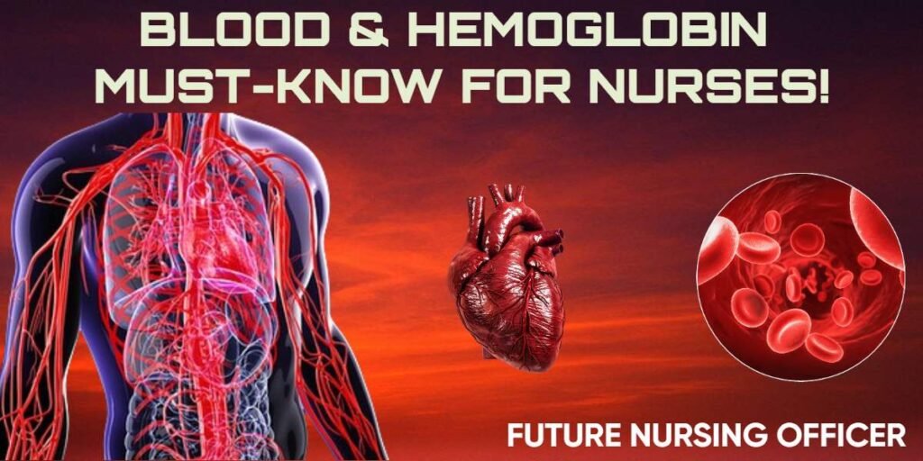 Blood – Complete Study Notes for Nursing Exams (Hemoglobin, Types, and Hematopoiesis)